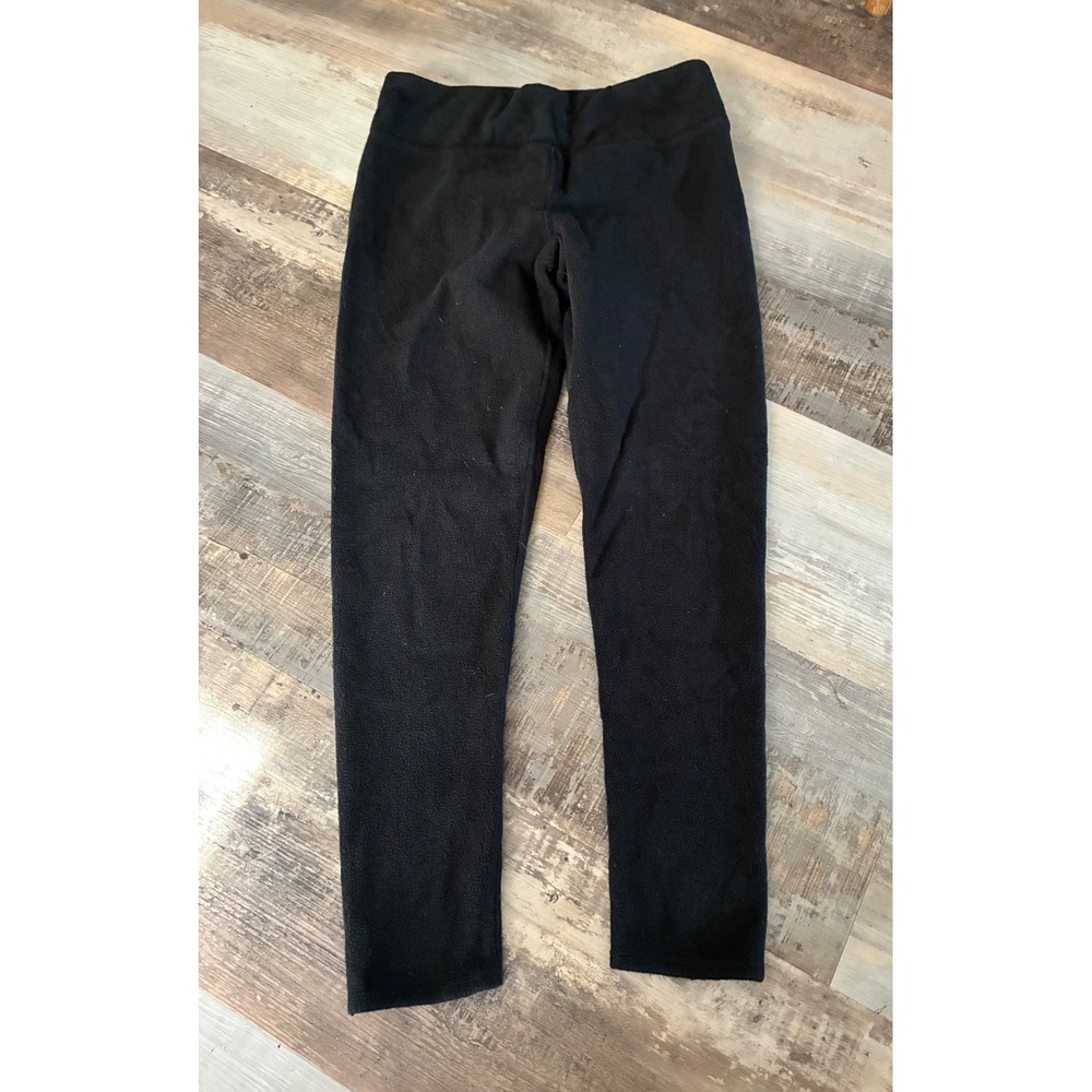 ClimateRight by Cuddl Duds Womens Black Stretch Fleece Leggings